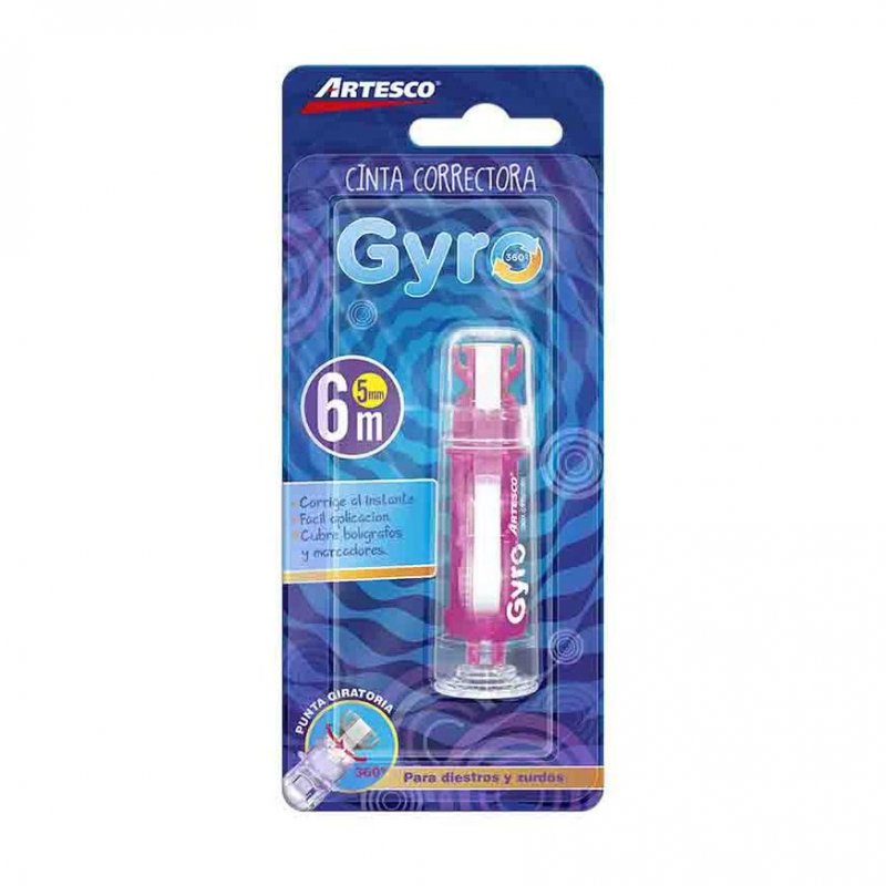 Cinta Correctora ARTESCO Gyro Blíster 1un