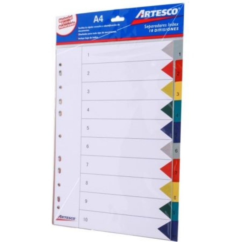 Separador index x10 artesco 16324002 Panita Tienda Online
